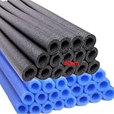 HANQIAN 12pcs Trampoline Pole Foam Sleeves 15.7in Waterproof Protective Trampoline Spring Cover Padding for Indoor and Outdoor Children's Trampoline Accessories (Blue), 40CM