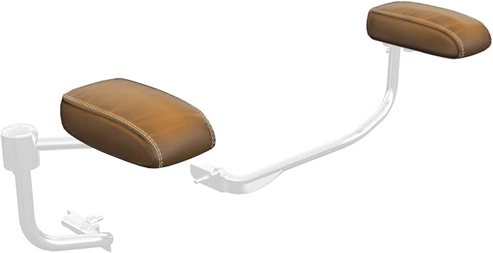 Indian Motorcycle Leather Passenger Armrest Pads in Tan, Pair 2880041-05
