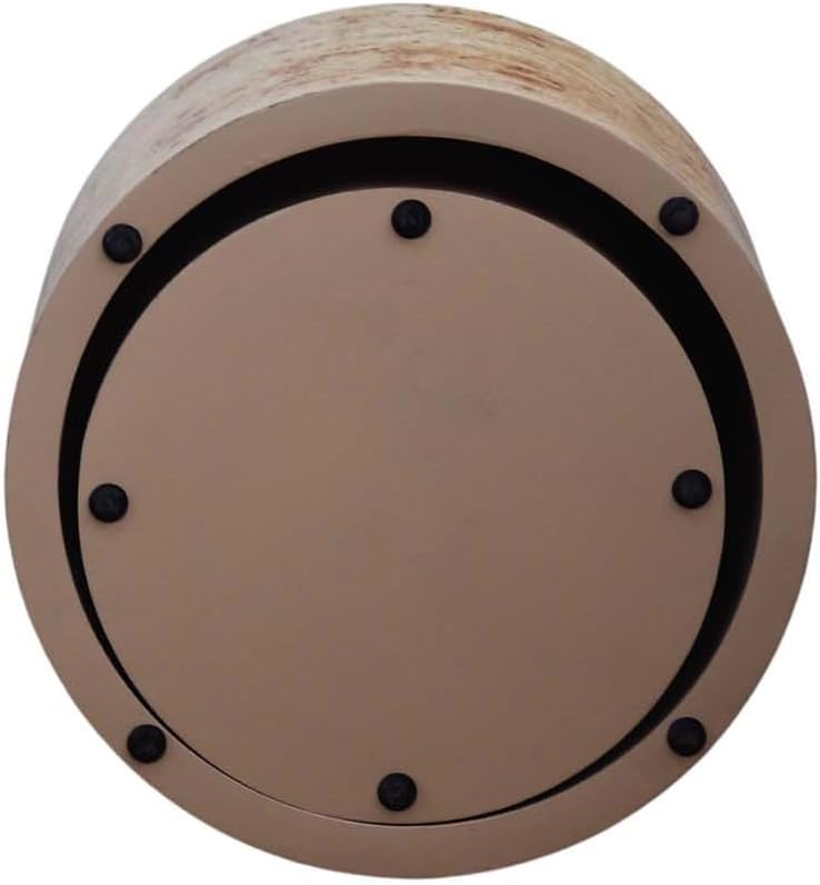 Miniatura 6 de Juego de 2 mesas auxiliares anidadas, mesa auxiliar redonda moderna y mesa auxiliar, mesa central de Burl natural para sala de estar, dormitorio,