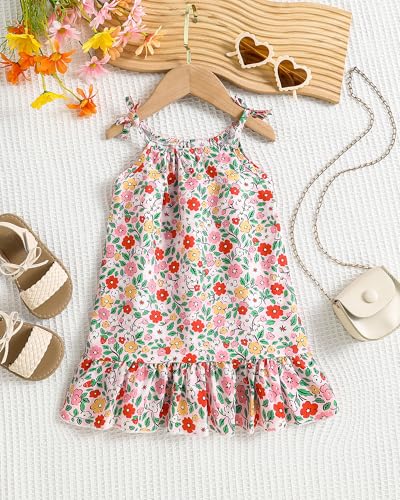 Image of Weebaby Baby Clothes Girl Toddler Summer Outfits Infant Casual Sleeveless Halter Ruffle Tank Cute Short Set Baby Clothing