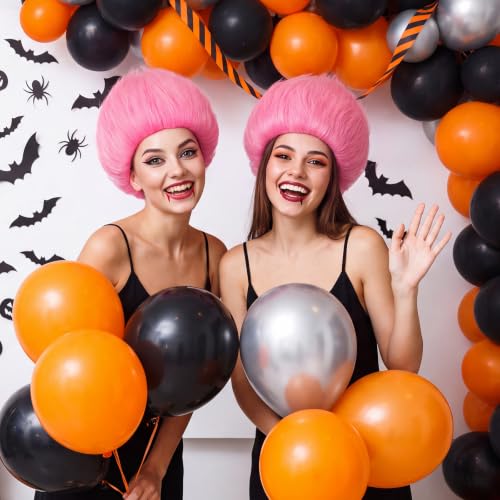 Image of Geyoga 1 Pcs Funny Wig Crazy Hair for Halloween Party,Light Pink