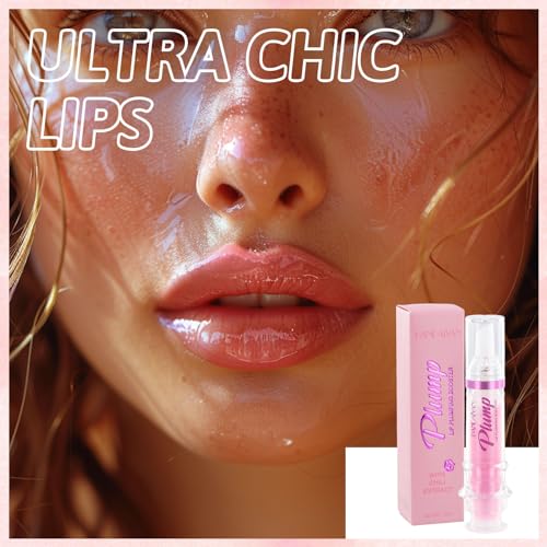 Shengxi Plumping Lip Oil, Clear Instant Plumper Lip Gloss, Hidratante Aceite de Labios Lip Plumping Booster, Brillo De Labios De Larga Duración Brillo Nutritivo Labios Bálsamo Lip Plumper para Mujeres - imagen 4