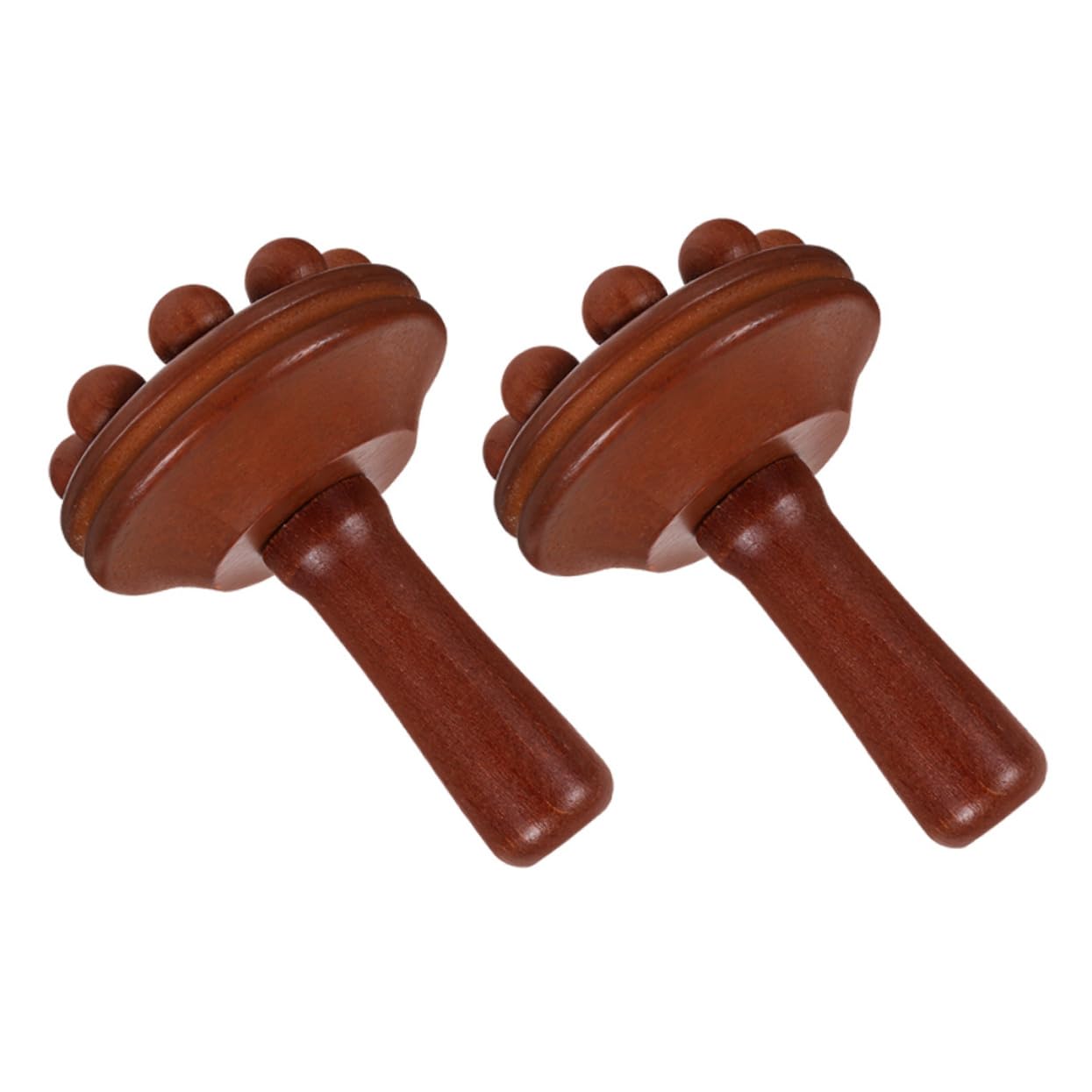 PACKOVE 2 Series Cepillo De Mano Para Masaje De Pies Herramienta De Masaje Cepillo De De Vientre Herramientas De Manual De Madera 2 Piezas*2