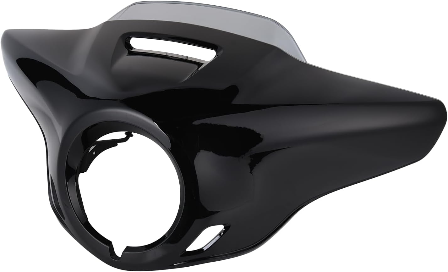 Motorcycle Windshield Windscreen Headlight Cover for CM1100 CMX1100 Rebel 2021-2026 Wind Shield Screen Deflector Visor, Gloss Black+Light Smoke