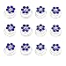 Newstarfactory Rhinestone Studded Collection Flower Spiral Hair Pin Pack of 12 with Exclusive Gift (Royal Blue)
