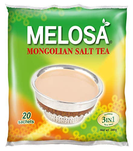 Image of Melosa Mongolian Salt Butter Tea (Po Cha) - Instant 3 in 1 Mix (Pack of 4)