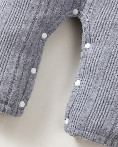 Saeaby Baby Girl Fall Winter Clothes 6-9 Months Girl Clothes Blue Infant Girl Jumpsuit Romper One Pieces Bodysuit Cute Baby Girl Outfits 6-12 Months - Thumbnail 7