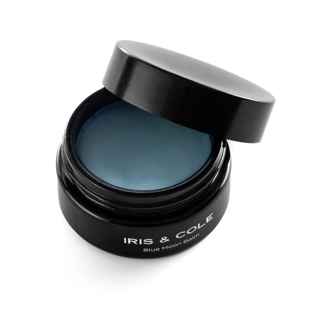 Iris & Cole Blue Moon Balm for Men | EU Certified | Face Cream Moisturizer for Dry, Sensitive, or Normal Skin | 100% All Natural, no chemicals