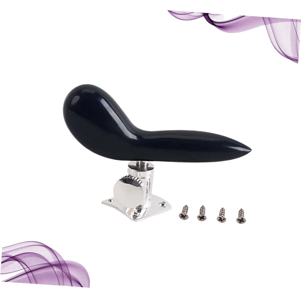 DECHOUS Stelo Per Fagotto Placcato Argento Supporto Per Sella Poggia Sella Accessorio Per Palcoscenico Strumenti A Fiato Strumenti Cg10 (nero)