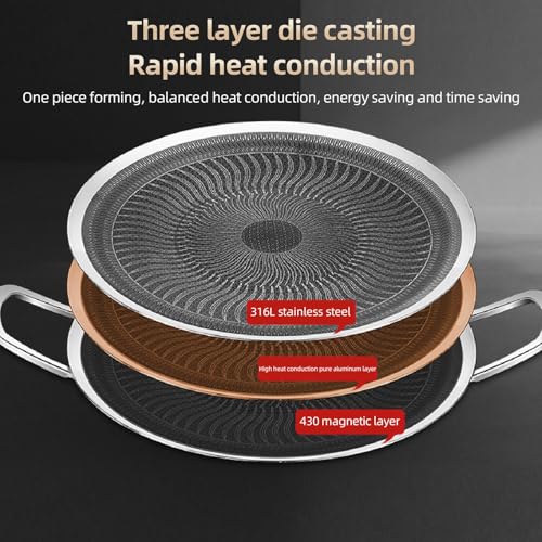 Poêle à barbecue anti-adhésive avec hotte intégrée