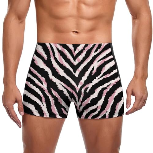 Swim briefs homme rayures roses noires anti frottement pour peau sensible