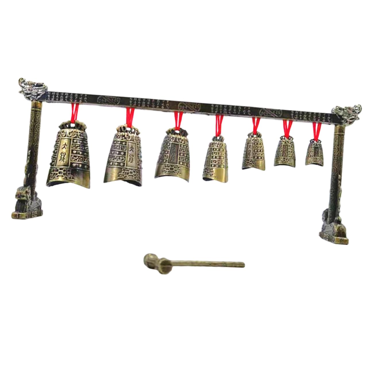 VICASKY Artificial Chinese Chimes Artifact Chime Decoration Vintage Gong Percussion Instrument Artistic