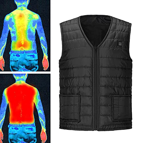 Image of Worldcare Heated Vest Warm Body Electric USB Men Women Heating Coat Waistcoat M As Per Description Clothing, Shoes & Accessories | Mens Clothing | Coats & Short Length Jackets, Black
