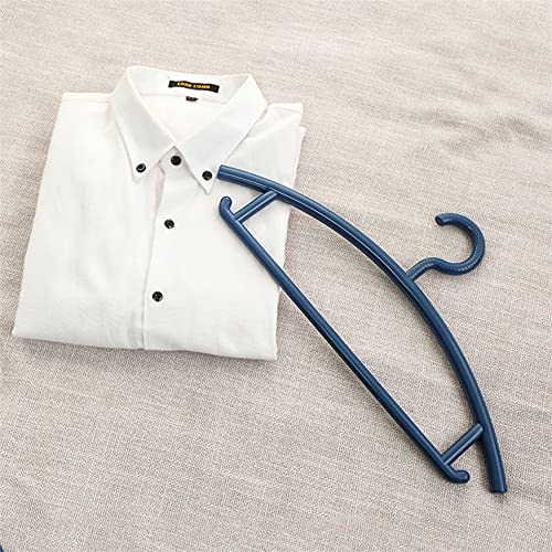 Mdfql Plastic Hangers, Set Of 10 Notched Tubular Standard Clothing Hanger With Bar Hook, For Adult Everyday Use Closet Wardrobe Organization,White #TOP5