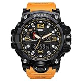 UINGKID Collection Unisex-Armbanduhr Herren Uhren Ultra Dünne SMAEL Herren-Sportuhr Dual-Analog-LED-Armbanduhr mit Digitalanzeige