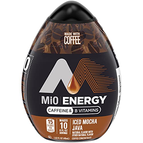 MiO Energy Iced Mocha Java Coffee Concentrate, Caffeinated, 1.62 fl oz Bottle