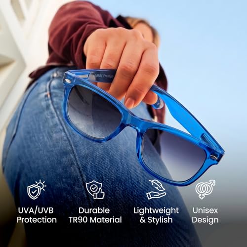 Image of UV Protected Sunglasses Goggles Eyewear Frame TR-90 For Men And Women (Unisex) Unbreakable Stylish Square