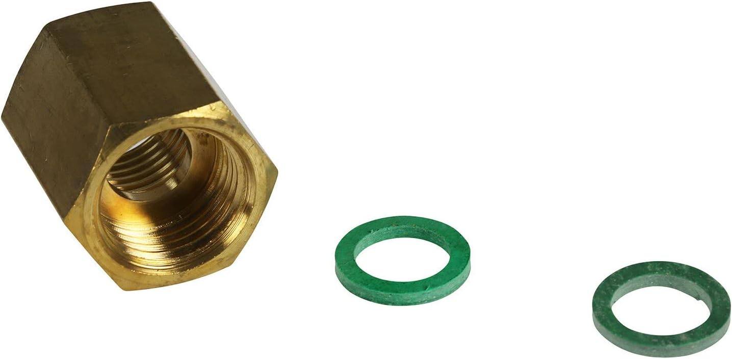 Tezla Gas Cooker Oven Gas Pipe Inlet Adaptor 1/2" BSP, PF x TF (Washers Included)