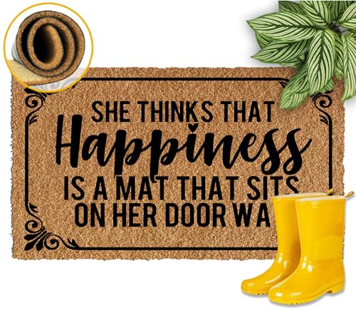Jialch She Thinks That Happiness is a Mat That Happiness is a Mat That Sits On Her Doorway t@j[hA}bg 킢RCA GgX JX^ AEghA z