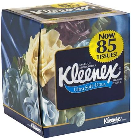 Kleenex Ultra Facial Tissue, Upright, White (85 Tissues)