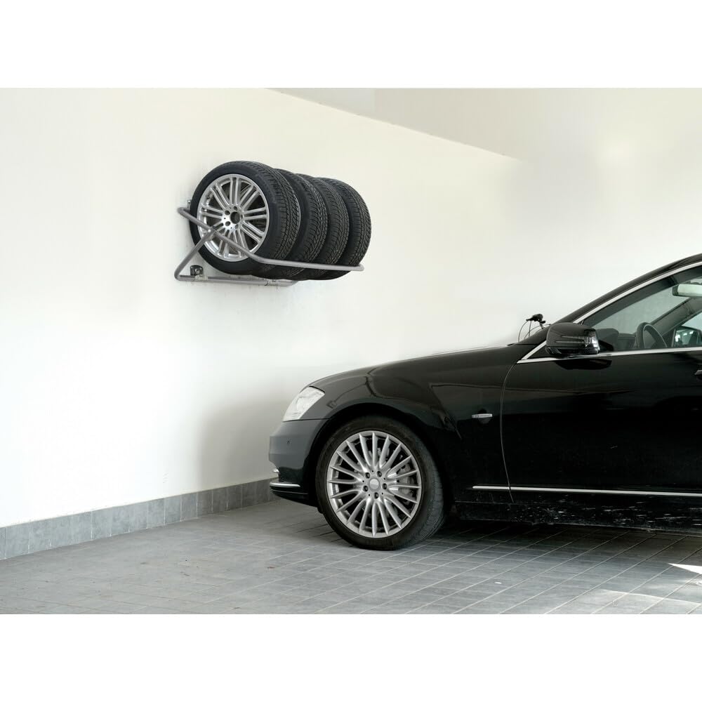 Lampa 15971 XL Foldable Rack, Supporto Porta gomme e Cerchioni da Parete richiudibile