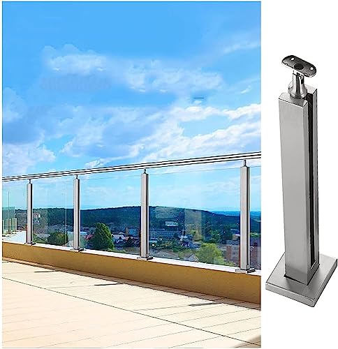 Poteaux de balustrade en verre en acier inoxydable rond pour système de garde-corps