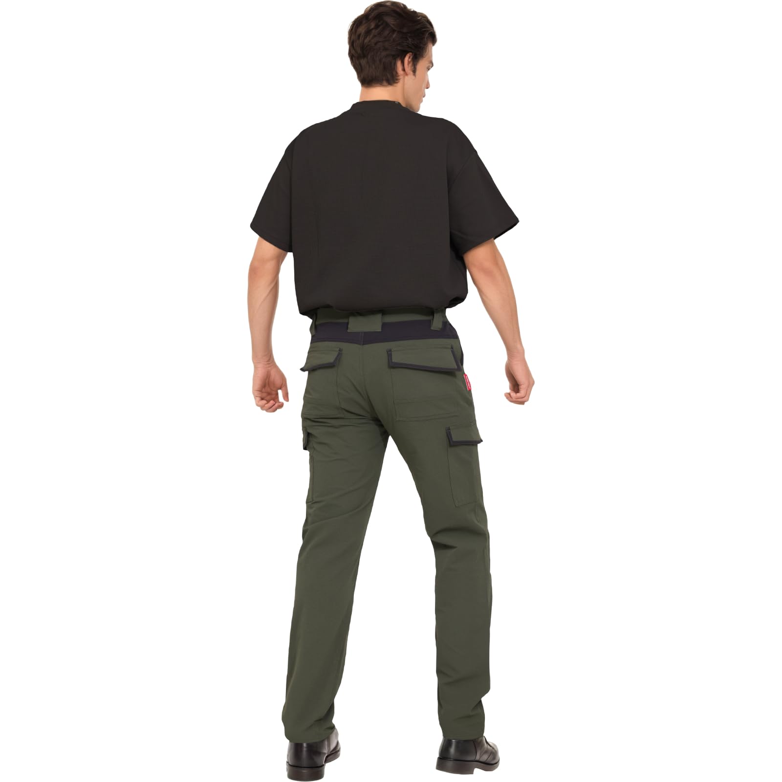 WORK IDEA Outdoorhose für Herren Wanderhose Wasserdicht & Elastisch Softshellhose Atmungsaktiv Weiche für Trekking, Bergsteigen und Freizeit