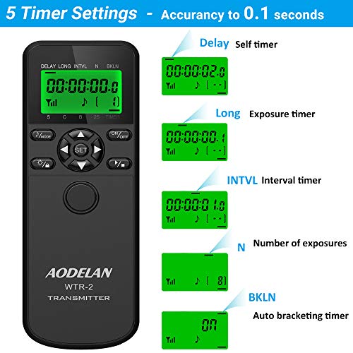 Temporizador programable con pantalla LCD AODELAN para Canon EOS y PowerShot 5