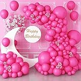 Hochwertige Ballon Dekoration: Unsere rosa rot Partyballons werden aus hochwertigem Latex Material hergestellt, das ungiftig ist und außergewöhnliche Qualität. Sie sind nicht leicht zu platzen. Die lebendige rosa Farbe sticht heraus und erzeugt eine atemberaubende visuelle Wirkung. Diese rosa Latexballons sind so konzipiert, dass sie ihre Form und Farbe über einen längeren Zeitraum hinweg behalten und beeindruckende Dekoration für Ihre Veranstaltung garantieren.