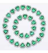 Heart Flatback Rhinestones Buttons 32Pcs Heart Charms for Nails,Sew on Rhinestone Embellishments ...