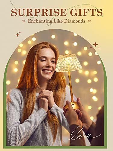 One Fire Crystal Lamp,3 Colors Crystal Table Lamp,Cordless Lamp Battery Operated Lamp,Dimmable Touch Lamp For Bedroom Nightstand Lamp,Cordless Table Lamp Rechargeable Lamp Bedside Lamps For Nightstand #TOP28