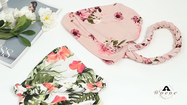 Turban Tressé Africain Pour Femme - Turban Musulman, Rose