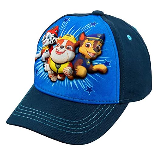 Nickelodeon Paw Patrol Character Toddler Boys Cotton 3D Baseball Cap Age 2-5 Blue
