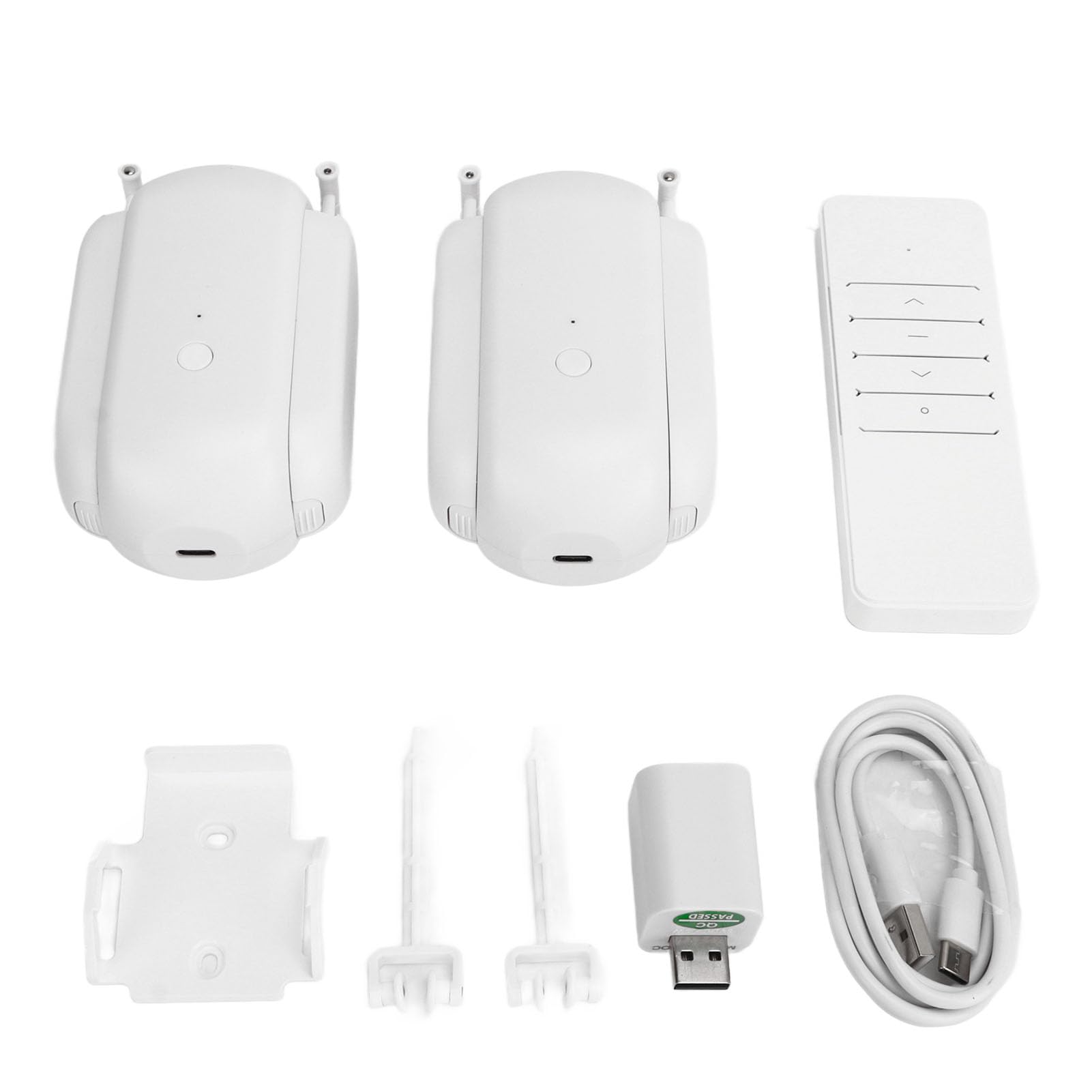 Ouvre-Rideau Automatique, Lot de 2 Ouvre-rideaux Intelligents WiFi Motorisés avec Télécommande/application/commande Vocale, Robot de Rideau électrique avec Minuterie, pour