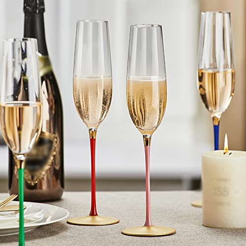 Juego de 2 copas de champán creativas de 250ml para regalar 8
