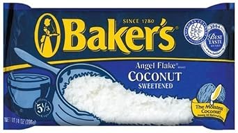 Bakers Angel Flake Coconut, 14-Ounce Bags Pack of 18