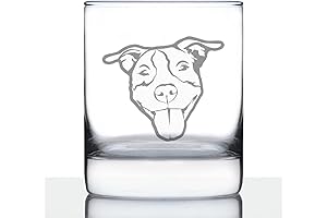 Charming Old Camp Whiskey Rocks Glass: A Doggone Good Drinkware for Pitbull Lovers