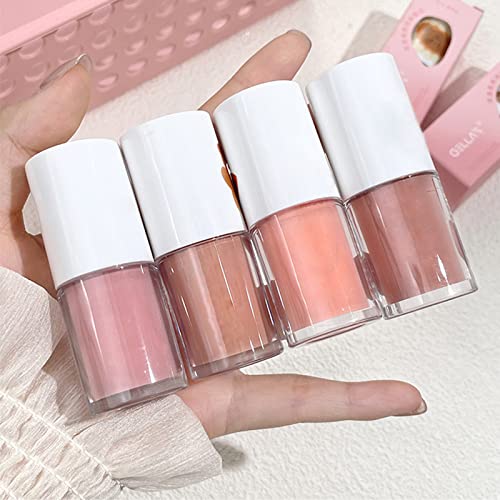 Liquid Blush For Cheeks, Cream Blush Makeup Dewy Face Blushes, Lightweight Breathable Velvet Mousse, Long Lasting, Smudge Proof, Natural Soft Cream Liquid Blush #03 Misty Pink Purple #TOP5