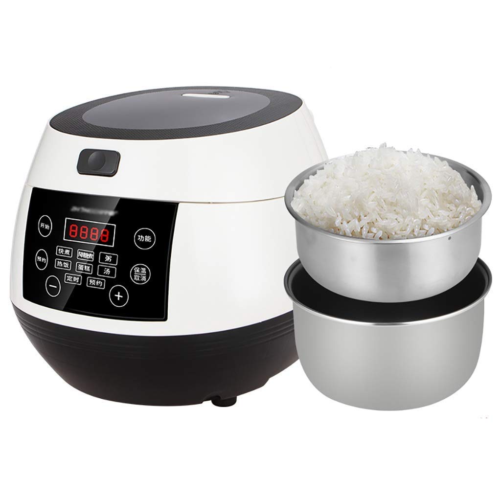 Cuiseur électrique Cuiseur à riz (3L) Accueil Isolation intelligente Pot intérieur de qualité multifonction Cuillère à vapeur et tasses à mesurer Les petits appareils peuvent accueillir jusqu'à 1 à 4