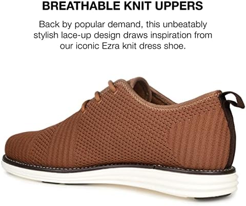 Vance Co. Mens Novak Dress Shoe with Breathable Fabric Uppers and Tru Comfort Foam Footbed, Brown, 12 | Image 2