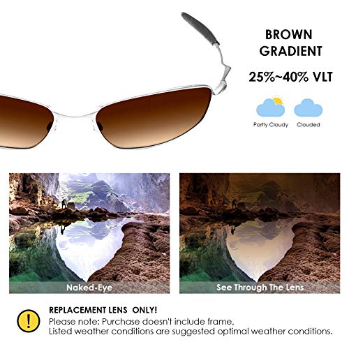 Image of BLAZERBUCK Anti-salt Polarized Replacement Lenses & Sock Kit for Oakley Whisker OO4141 Sunglass