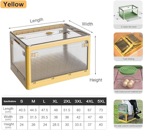 Cubes de rangement en plastique transparent et boîtes pliables pour placard