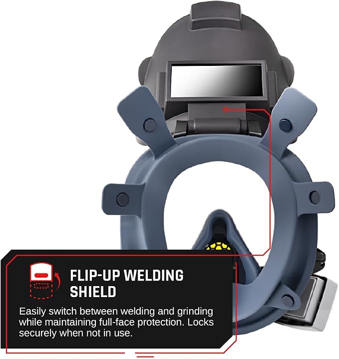 Respirador para soldar de cara completa WF-100 miniatura 8