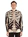 Faux Real Men's Skeleton Halloween Full Zip Hoodie, Multi, XX-Large