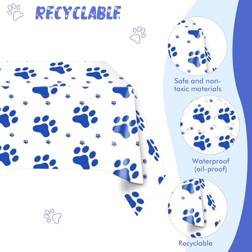 Serviettes et nappe chiot bleu pour éviter les taches d'anniversaire - 4