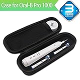 Oral B Toothbrush Hard Travel Case Carrying Bag, Fits for Oral-B Pro 1000, Pro 2000, Pro 3000, Pro 1500 Electric Toothbrush, Mesh Pocket for Accessories and Soft Lining inside the Case for Protection