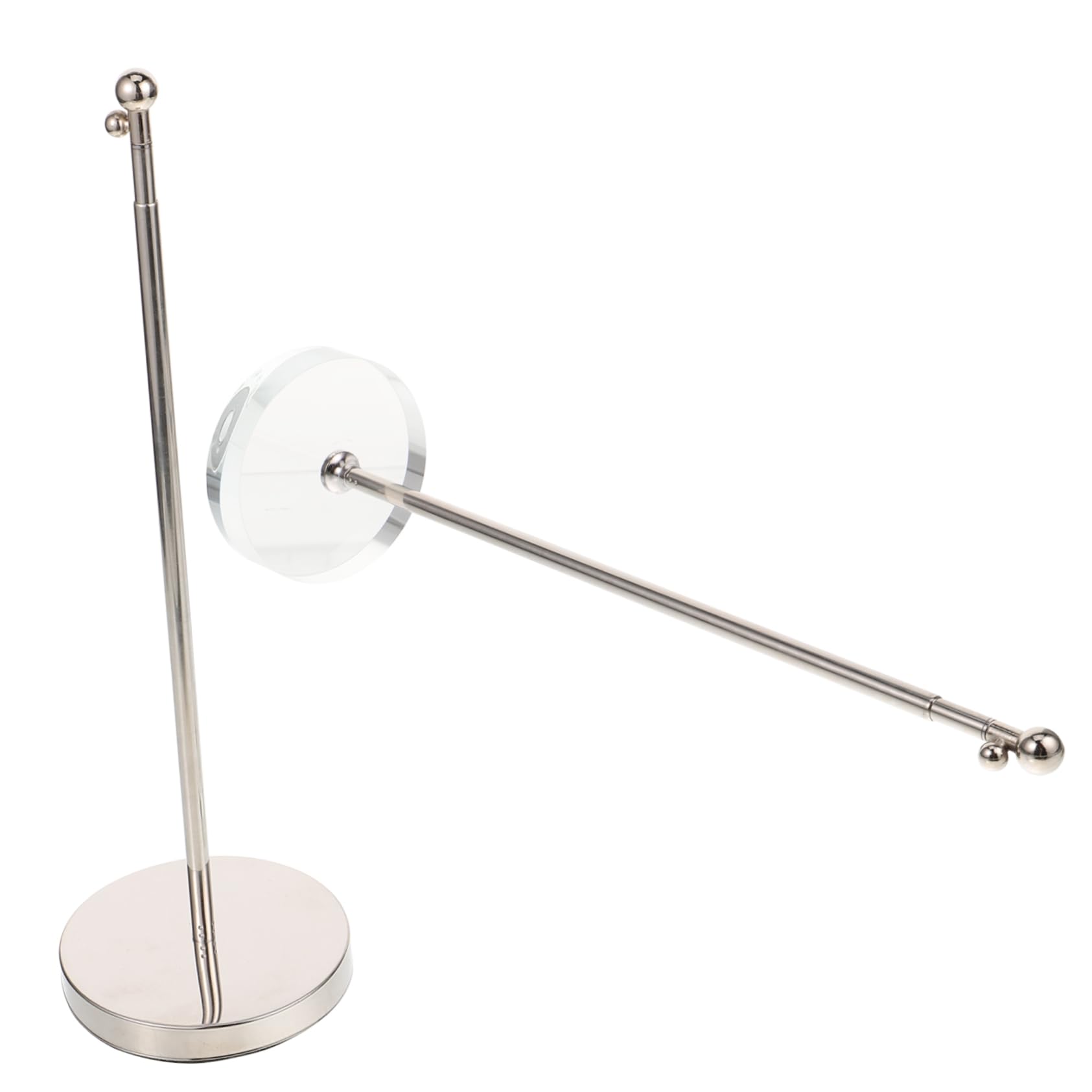 per Bandiera da 2 Pezzi Pennone Leggero con Base Stabile in Metallo e Vetro, Pennone Leggero per Bandiera Piccola, per Decorazioni di Festa e Fotografia