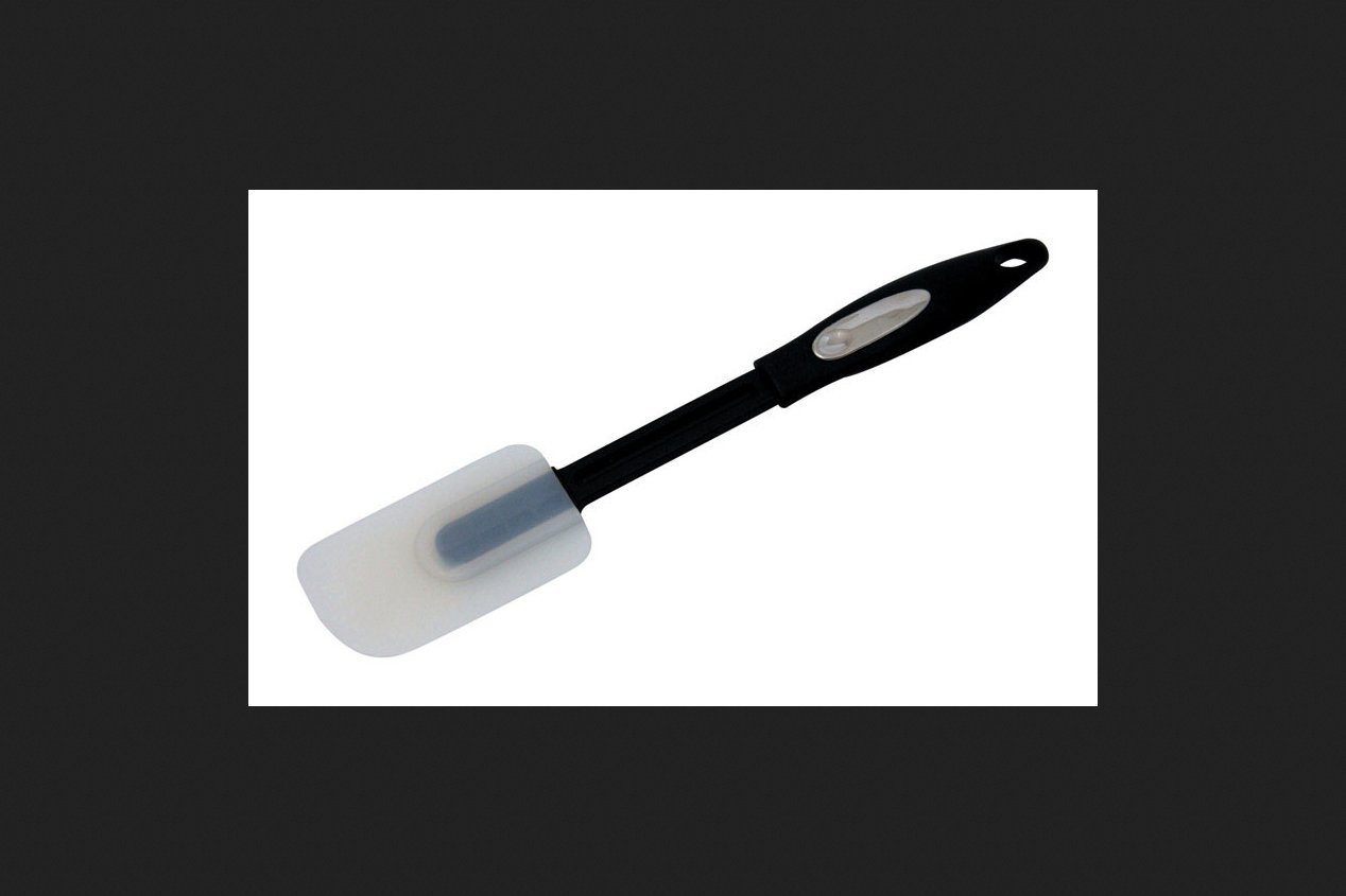 Chef Craft Teigschaber aus Silikon schwarz Griff 31,1 cm