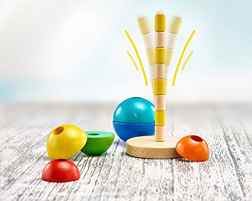 Selecta 62002 Kugel Stapelturm, Holzspielzeug, 16 cm, bunt - 3