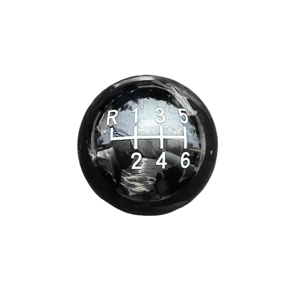 Sxqpocar 6Spdrl 6 Speed Water Drop Shape Forged Real Carbon Fiber Gear Shift Knob For Subaru Brz For Wrx For Sti Shift Lever Head(6Spdrl)